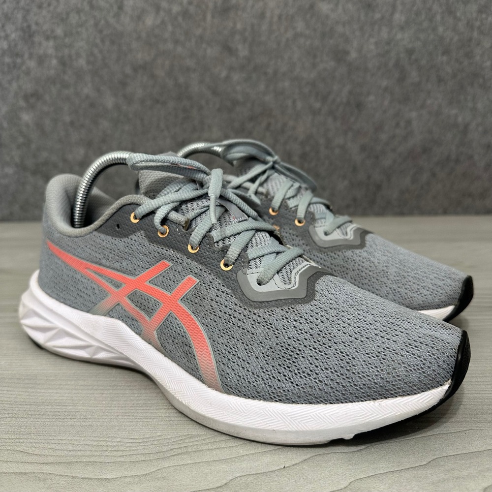 ASICS Versablast 2 Running Shoes Womens 9.5 Grey Fiery Red Athletic Sneakers